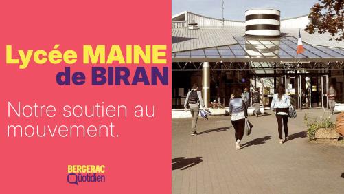 Soutien aux enseignant.e.s grévistes du Lycée Maine de Biran