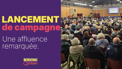 Plus de 400 personnes pour le lancement de la campagne
