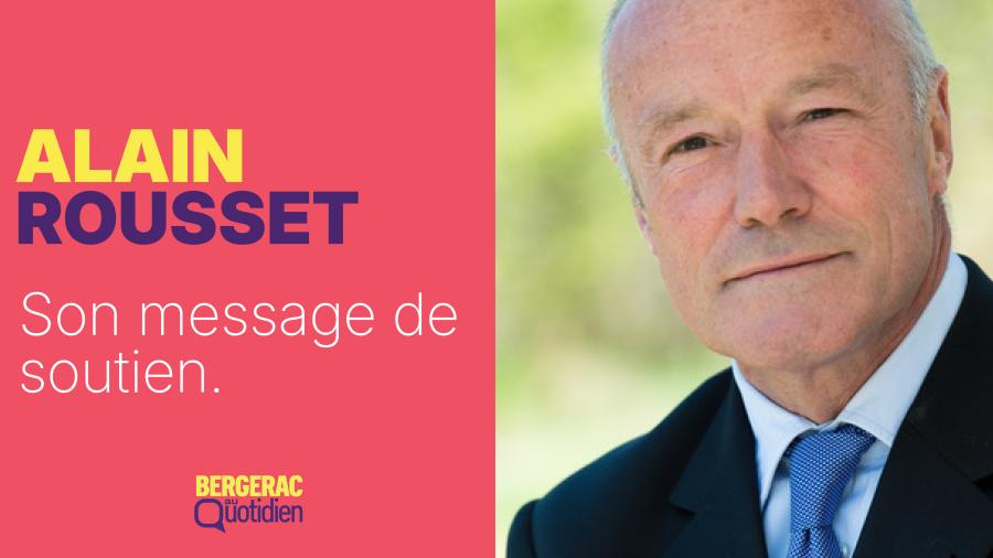Alain Rousset soutient Bergerac au Quotidien et Fabien Ruet