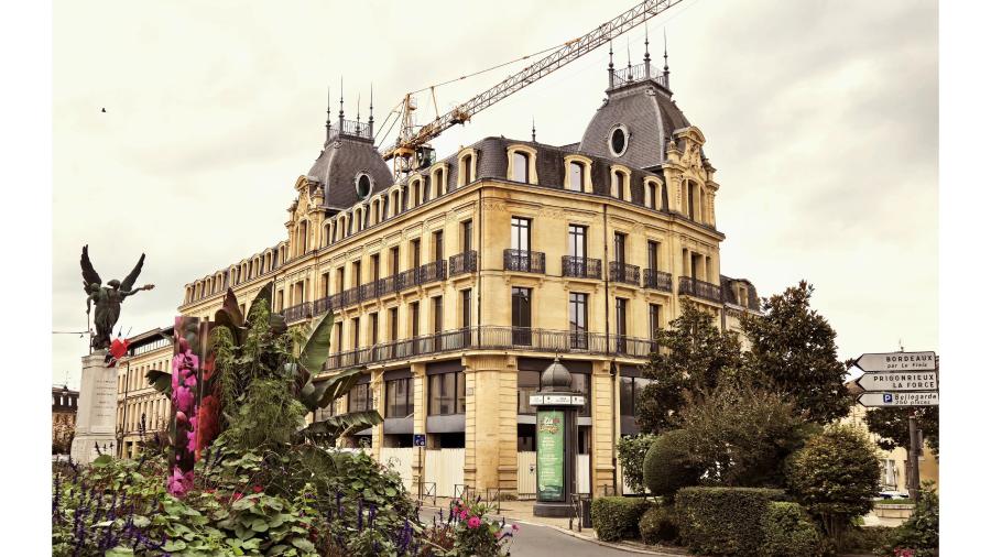 En chantier permanent depuis plus d'une décennie, l'immeuble des ex Nouvelles Galeries à Bergerac
