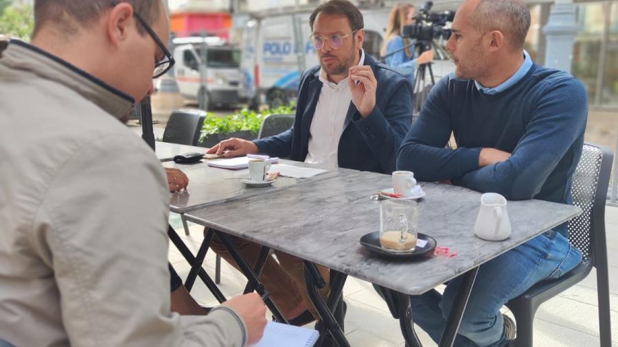 Photo de Fabien Ruet au marché couvert