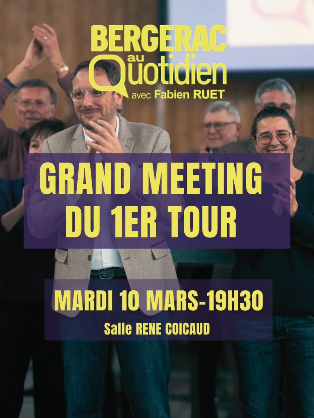 Image d'illustration pour l'événement Grand meeting du premier tour