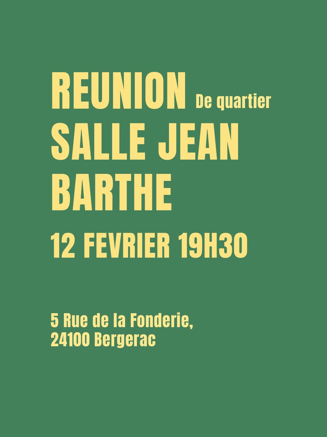 Image d'illustration pour l'événement Réunion de quartier "la Madeleine"